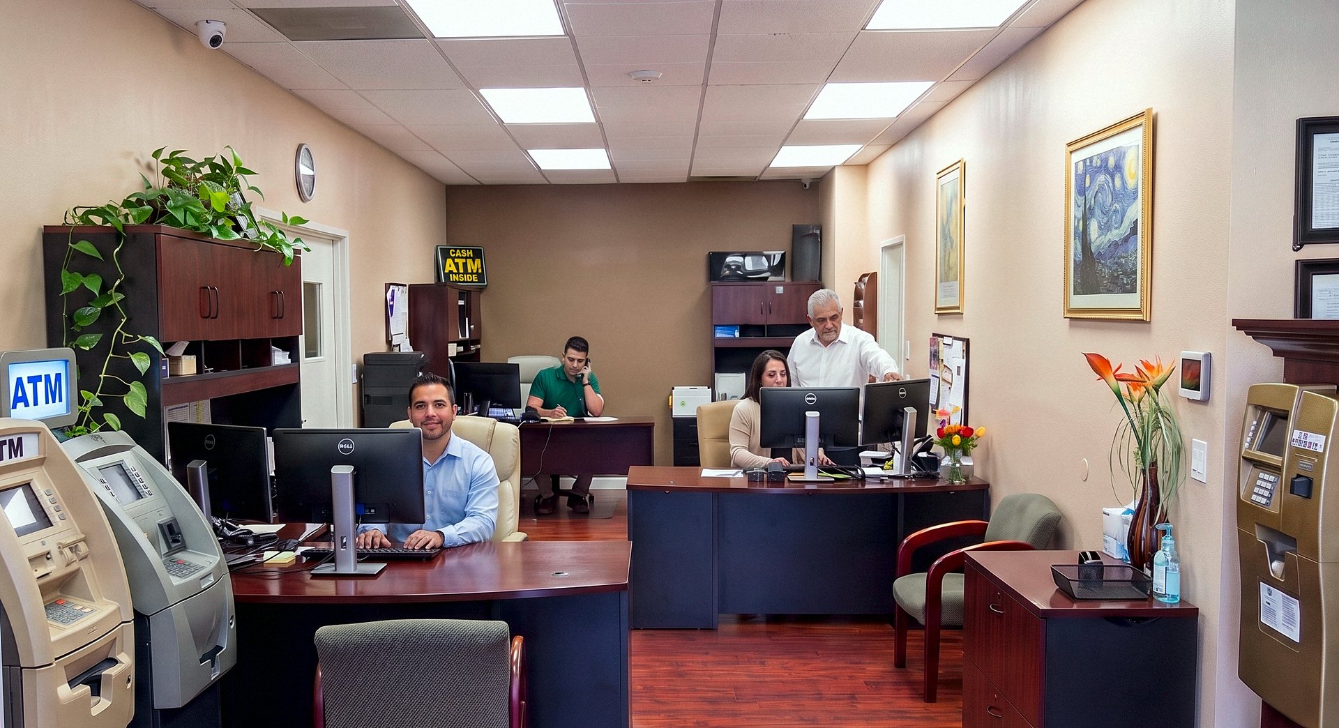 El equipo de FPE trabajando en conjunto en la oficina de la empresa en Burbank, California